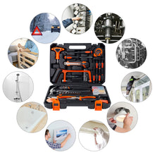 Load image into Gallery viewer, Household Tool Kit 82-Piece , with Hammer, Plier, Screwdriver Set, Socket Kit, Tool Box，Screwdriver for home use, perfect for Handyman, repairmen, construction workers, mechanics
