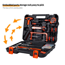 Load image into Gallery viewer, Household Tool Kit 82-Piece , with Hammer, Plier, Screwdriver Set, Socket Kit, Tool Box，Screwdriver for home use, perfect for Handyman, repairmen, construction workers, mechanics
